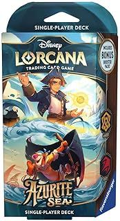 Ravensburger Disney Lorcana Trading Card Game for Adults and Kids Age 8 Years Up - Starter Deck A - Set 6: Azurite Sea - Collectable TCG