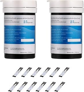 Sinocare Safe accu Test Strips 50pcs,Diabetes Blood Glucose Sugar Test/Testing Strips for UK Diabetics -in mmol/L
