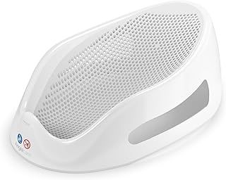 Angelcare Soft Touch Baby Bath Support -Grey- Water Level Indicator, Non-Slip, Comfortable & Safe for Newborns & Infants up to 6 Months