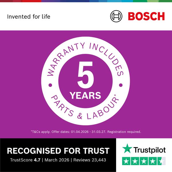 Bosch Series 4 WAN28258GB Washing Machine, 8kg, 1400rpm, A rated, White