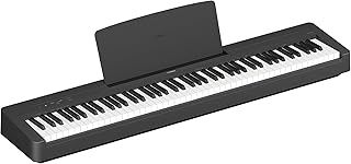 Yamaha P-145 Digital Piano with 88 Graded Hammer Compact Keys and 10 Instrumental Voices, Lightweight and Portable, Black