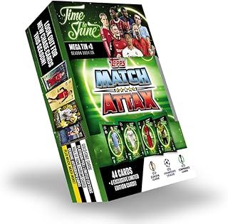 Topps Match Attax 24/25 - Mega Tin 'Time to Shine' - Tin 3 - contains 44 Match Attax cards plus 4 exclusive LE's - Erling Haaland, Arda Güler, Mathys Tel and Karim Adeyemi!