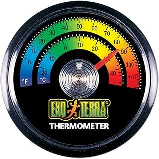 Exo Terra Dial Thermometer, Black & Gray