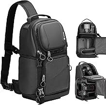 TARION Camera Sling Shoulder Bag - Camera Shoulder Bag with Side Access Waterproof Raincover for DSLR SLR Cameras TR-S