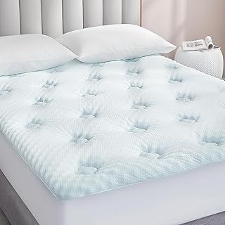 Hansleep Memory Foam Mattress Topper Small Double Bed, Mattress Cover Pad with Extra Deep Pocket, 122x190cm