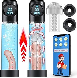 Penis Pump Male Sex Toys - Electric Sex Toys for Men Penis Extender with DIY APP, Penis Pumps Enlarger IKMKSAS, Dick Pussy Penile Cock Pump, Male Masturbator Adult Toys for Men Penis Extension