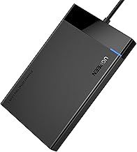 UGREEN 2.5 Inch Hard Drive Enclosure, External USB 3.0 Hard Disk Case SATA HDD Caddy, 5Gbps UASP Supported, Compatible with WD EVO Seagate Crucial Kingston, 0.5m USB A Cable