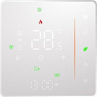 Hive Thermostat, Smart Thermostat for Combi Boiler Energy Saving Wireless Thermostat Supports Touch Control and Remote Control Weekly Programmable WiFi Thermostat,White