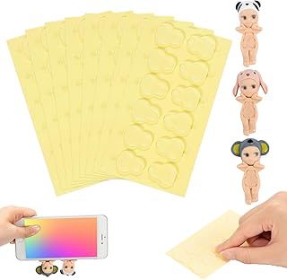 Sticky Dots Double Sided Compatible for Sonny Angels, 108pcs Double Sided Sticky Dots Fit for Sonny Angel Hippers, Clear Sticky Dots Adhesive Dots No Mark Glue Dots for Crafting (not Included Doll)