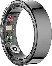 Smart Ring for Men Ladies Fitness Ring with Heart Rate Monitor Blood Oxygen Monitor Sleep Tracker Pedometer Calories Step Counter Waterproof Activity Tracker Compatible with iOS Android Phones