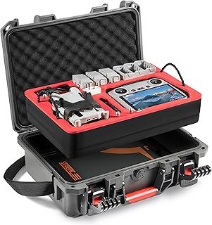 Dual Layer Hard Case for DJI Mini 4 Pro, Waterproof Pressure Resistant Carrying Case for DJI Mini 4 Pro Accessories - Fits for DJI RC 2/RC-N2