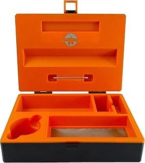 CheekyOne Smokers Club Large Rolling Station Box V3.0 Smoking Storage, Black