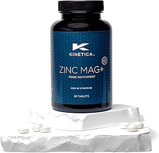 Kinetica Sports Zinc Mag+ | 420mg Magnesium, 16.5mg Zinc, 193μg Selenium & 4.8mg Vitamin B6/Serve, 30 Servings/90 Capsule Pack | 3 Capsules/Day| Scientifically Formulated Blend| Promotes Healthy Sleep