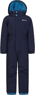 Mountain Warehouse Cloud Kids Snowsuit - Waterproof, Adjustable, One Piece Winter Jumpsuit with Taped Seams & Fleece Lining for Girls & Boys - For Rain, Ski, Winter
