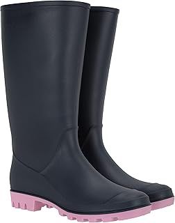 Mountain Warehouse Splash Womens Wellies - Waterproof Ladies Wellington Boots, Textile Lined, Sturdy Grip - Ideal for Festivals, Garden, Walking
