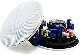 Herdio 4 Inches Ceiling Speakers Wall Mounted Speaker Amplifier Water Resistant Ceiling Speakers For Bathroom Home Kitchen Bedroom,compatible with Bluetooth