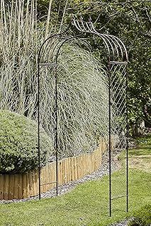 RUDDINGS WOOD Fleur de Lys Metal Garden Arch Strong Archway Climbing Plant Pergola Arbour