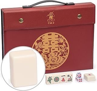Chinese Ivory Color Mahjong Mahjongg Game Set