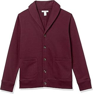 Amazon Essentials Men's Long-Sleeve Fleece Shawl-Collar Cardigan