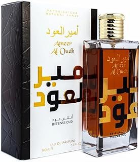 Ameer Al Oud Intense Perfume For Men, Women & Unisex - Vanilla, Woody, Oud & Sweet Scent - Arabian Luxury Long Lasting Fragrance - EDP 100ml