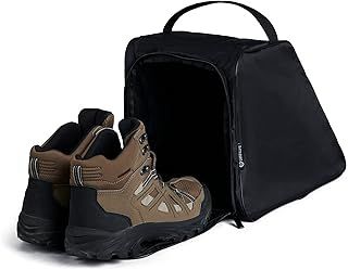 Case4life Black Water Resistant Walking Boot Bag for Adults or Children. Ideal for Work Boots, Walking Boots, Hiking Boots Or Rugby/Football Boots.
