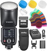 Godox V100C Camera Flash Speedlite, V100 C 100W Touch Screen Flash, HSS 1/8000s Sync,Compatible with Canon EOS R RP R5 R6 R5 Mark II,R6 Mark II, 90D 750D, 5D Mark IV, 6D Mark II M50 M3