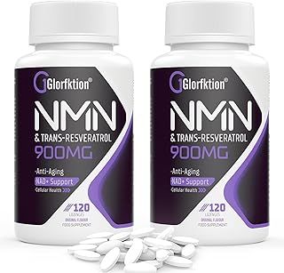 Trans-Resveratrol & NAD+ 900mg, Enhanced with Black Pepper for Max Absorption, 120 Fast-Acting Lozenges for 4 Month Supply (120 Count (Pack of 4))