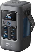 Anker SOLIX C200 DC Power Bank Station (60,000mAh), 192Wh Portable Power Station, LiFePO4 Battery, 200W Solar Generator, for Outdoor Camping, Traveling, and Emergencies (No Wall Adapter Included)