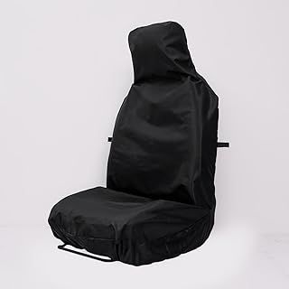 Heavy Duty Waterproof Seat Covers for Front Car and Van Seats - Side Airbag Compatible - Oxford Fabric Bucket Seat Cover - Single