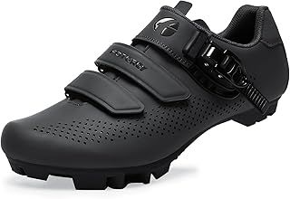 Mens Womens MTB Cycling Shoes, SPD 2 Bolts Pedals Compatible, Indoor Exercise Bike Shoes