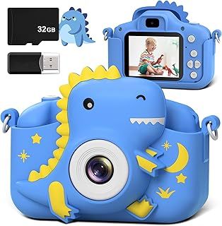 Kids Camera - 2.0" Screen, 32GB Card, 20MP & 1080P HD, Ages 3-12