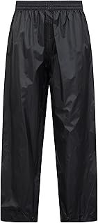 Mountain Warehouse Pakka Kids Waterproof Over Trousers - Taped Seams Rain Pants, Lightweight, Rip-Stop, Packaway Bag - for Autumn Winter, Walking, Travelling