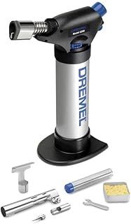 Dremel Versaflame 2200 Stationary Butane Gas Burner, Cordless Mini Blow Torch and Heat Gun for Soldering, Pipe Bending, Welding, Shrinking