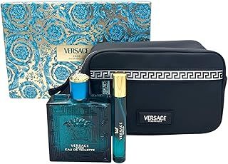 Versace Eros gift set for men (Eau de toilette 100 ml + Eau de toilette travel spray 10 ml + Toiletry bag)