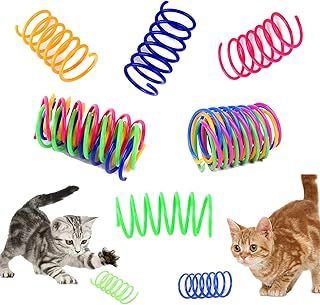 12 Pcs Cat Creative Springs Toys - Interactive, Durable Plastic Toys for Swatting, Biting, Hunting Kittens