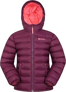 Mountain Warehouse Seasons Padded Kids Puffer Jacket - Water Resistant & Lightweight Insulated Rain Coat, Boys & Girls - Great for Spring Summer, School or Travelling