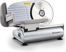 Kitchener Meat Deli Cheese Food Slicer 7.5" inch Professional Stainless Steel Blade Electric Heavy Duty Gear Driven 230V 150Watt 50Hz