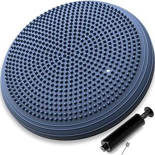 Wobble Balance Cushion Board for Fitness Exercise core workout, Relief Bank Pain, Sensory Cushion for Chair - Stability Rehab Seat Improve Sitting Posture – Adults or Children