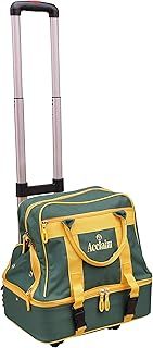 Acclaim Farne Midi Nylon 4 Bowls Level Lawn Flat Green Short Mat Indoor & Outdoor Bowling Bag & 38” Tall Folding Telescopic Handle Luggage Bag Trolley