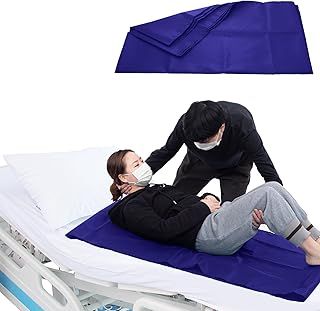 LOSCHEN: Tubular Slide Sheet for Patient Transfer, Sliding Draw Sheets to Assist Moving Elderly for Cars, Vehicles, Wheelchairs Bed Transfers - Hospitals & Home Care (28"x47"(72x120cm), Navy Blue)