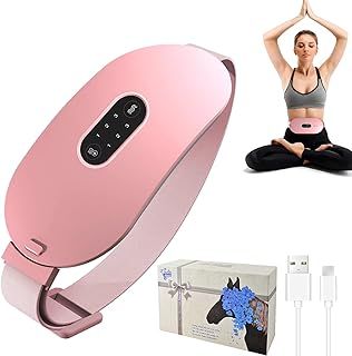 Period Pain Relief Heating Pad - Rechargeable, Portable With 6 Heat Levels & Massage Modes, Cramp Relief Device, Gifts for Women Girls