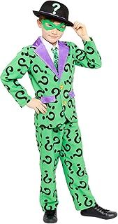 (BOX12) (9907657) Child Boys The Riddler Costume (6-8 Yrs)