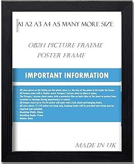 A1 A2 A3 A4 A5 BLACK OAK, PICTURE,PHOTO FRAMES (Black, A5(210 x 148 mm))