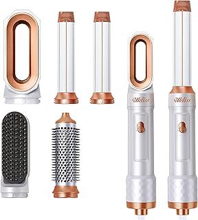 Magic Styler 5 in 1 Hair Styler, UKLISS Airstyler for Women, 1000W Hair Dryer Brush with Auto Wrap Air Curler Wand, Hair Straightener Brush, Round Brush Hair Dryer for Volumise, Curls, Style
