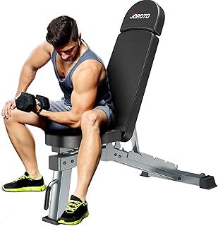 JOROTO MD80 Adjustable Weight Bench - 1000 Lbs Load Utility Workout Benches for Full Body Upright, Incline, Decline, and Flat Exercise Bench Press