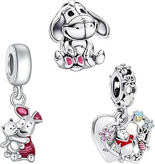 925 Sterling Silver Animal Pendant Charm, Cat, Dog, Firefly, Butterfly, Pendant Charms Set, For Women'S Bracelet Necklace