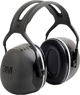 3M Peltor X5A Ear Defenders with Headband, Earmuffs for Reliable Hearing Protection Against High Noise Levels in Industrial Settings, 37 dB, Black