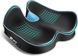 POOTACK Seat Cushion, Coccyx Cushion for Tailbone Pain, Sciatica Pain, Coccyx Pain and Lower Back Support, Memory Foam Seat Cushion for Office Chair, Desk Chair&Car Seat