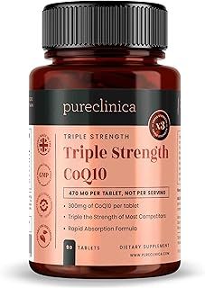 Fermented CoQ10 300mg x 90 Tablets. Non GMO, USP Grade. with Added Vitamin C and Black Pepper Extract for Absorption.