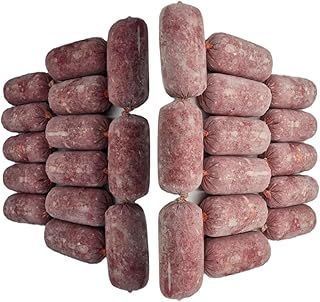 BARF Frozen Raw Dog Food Variety Pack - 24 Rolls (500g Each, 12kg Total) - Includes Chicken, Chicken & Veg, Tripe, Beef & Chicken Flavours